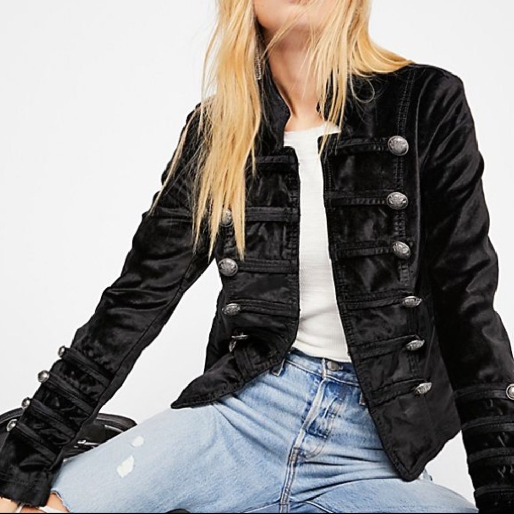 LAST DAY TO BUY! Free People Fitted Velvet Jacket